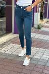 Yüksek Bel Ful Likralı Skinny Jean-Lacivert